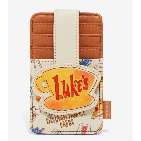 NEW! Loungefly Gilmore Girls Luke's Diner Coffee Cup Backpack Wit CARDHOLDER SET - Picture 3 of 11